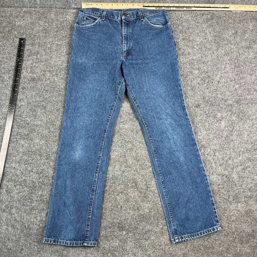 Lee Jeans Mens Size 34x34 Blue Straight Leg Classic Western Denim